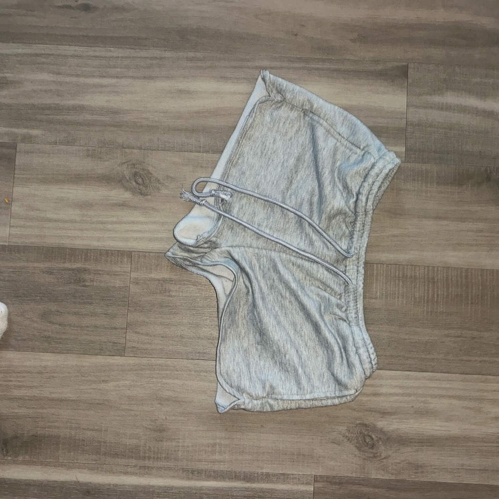 Gray Drawstring Shorts